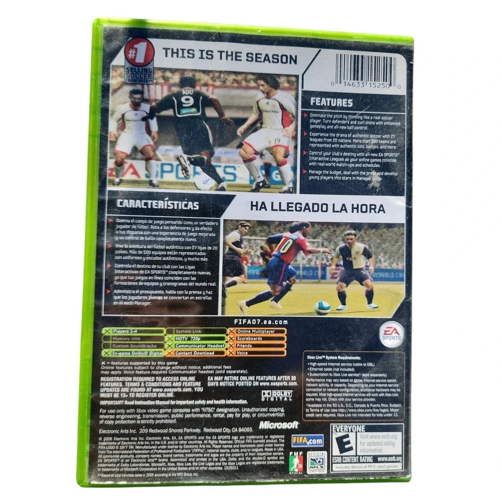 FIFA 07 Soccer Microsoft Xbox Original Game EA Sports Complete with Manual